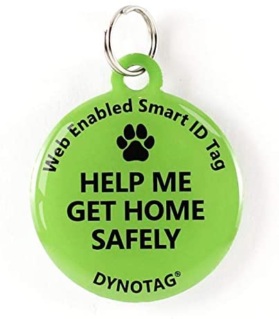 Dynotag Net Enabled Tremendous Pet ID Sensible Tag. Deluxe Coated Metal, with DynoIQ & Lifetime Restoration Service. Enjoyable Sequence