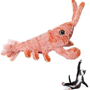Beewarm Flopping Fish Cat Toy with Catnip Bag - Lifetime Replacement - 7 Types Fish for Choice - Motion Kitten Toy, Plush Interactive Cat Toys, Fun Toy for Cat Exercise