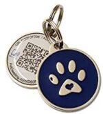 PetDwelling Good Contact NFC/QR Code Pet ID Tag Hyperlinks to On-line Profile/Emergency Contact/Medical Data/Google Map Location Stamp