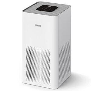 TOPPIN Air Purifiers for Bedroom Allergie Pets Hair, TPAP001 H13 HEPA Filter for Home Large Room Up to 215ft², Air Cleaner for 99.97% Smoke, Dust, Pollen, Odor, 21db Filtration System Eliminator